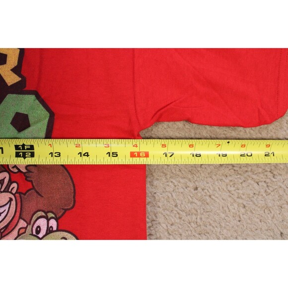 Nintendo Super Mario Character Group Graphic Tee T-Shirt (Boys Medium 10-12) Red - Picture 5 of 6